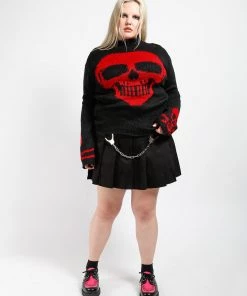 Trippnyc.com CURVE PLEATED HANDCUFF SKIRT Women