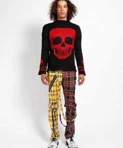 Trippnyc.com Women SPLIT LEG BONDAGE PANT YELLOW/BLACK PLAID 13 Trippnyc.com Women SPLIT LEG BONDAGE PANT YELLOW/BLACK PLAID