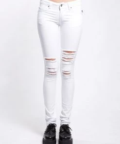 Trippnyc.com KNEE SLIT JEAN Women
