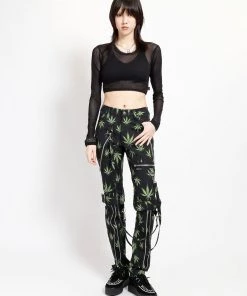 Trippnyc.com BONDAGE PANT GRASS Women