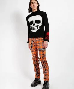 Trippnyc.com BONDAGE PANT ORANGE PLAID Women 13 Trippnyc.com BONDAGE PANT ORANGE PLAID Women