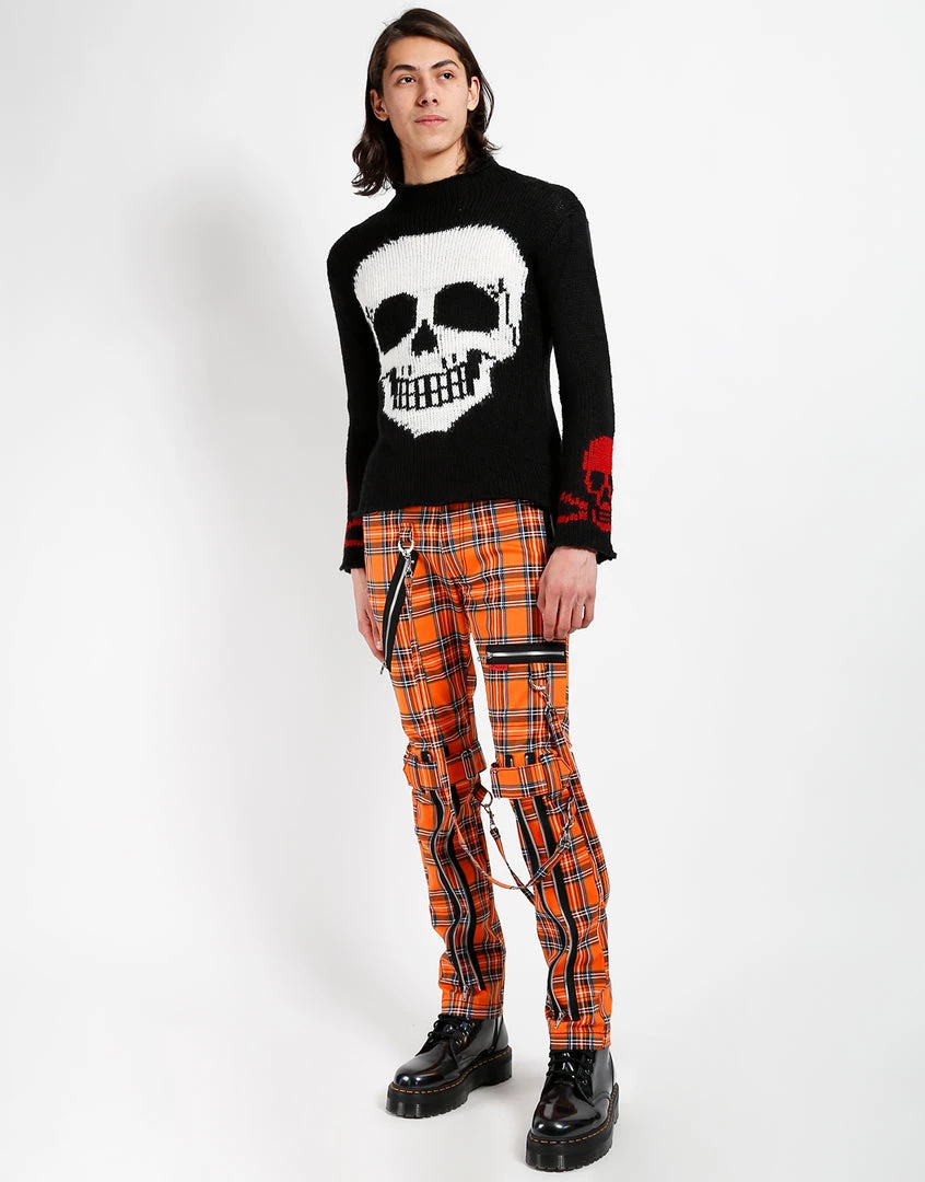 Trippnyc.com BONDAGE PANT ORANGE PLAID Women 6 Trippnyc.com BONDAGE PANT ORANGE PLAID Women