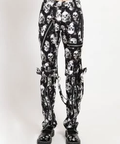 Trippnyc.com BONDAGE PANT SKULL