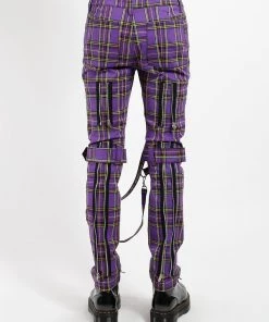 Trippnyc.com BONDAGE PANT VIOLET PLAID