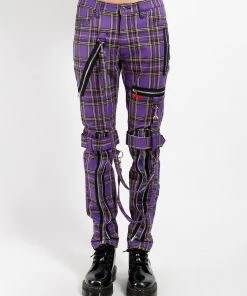 Trippnyc.com BONDAGE PANT VIOLET PLAID