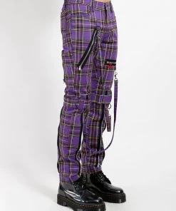 Trippnyc.com BONDAGE PANT VIOLET PLAID