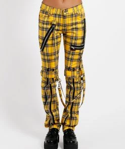 Trippnyc.com BONDAGE PANT YELLOW PLAID