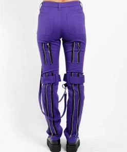 Trippnyc.com Women BONDAGE PANT PURPLE