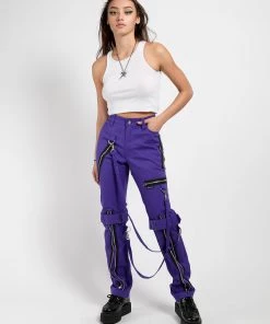 Trippnyc.com Women BONDAGE PANT PURPLE