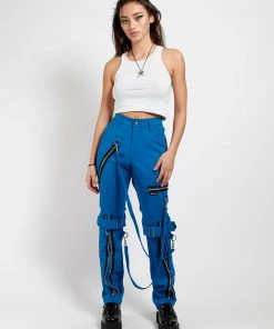 Trippnyc.com BONDAGE PANT TURQUOISE Women