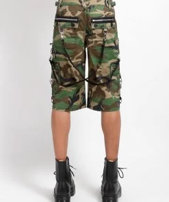 Trippnyc.com PUNK SHORT GREEN CAMO