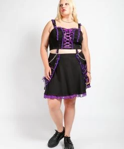 Trippnyc.com CURVE LOLITA CORSET PURPLE Women