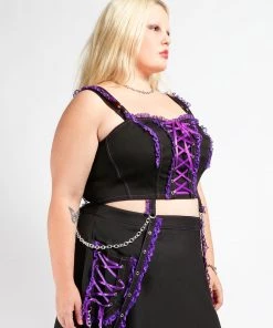Trippnyc.com CURVE LOLITA CORSET PURPLE Women