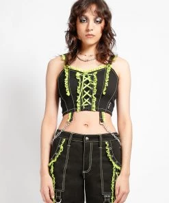 Trippnyc.com LOLITA CORSET LIME Women