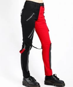 Trippnyc.com SPLIT LEG RAGE PANT RED