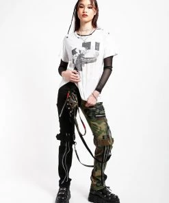 Trippnyc.com Women MINI CUFF FACE COVER CAMO