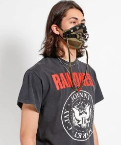 Trippnyc.com Women MINI CUFF FACE COVER CAMO