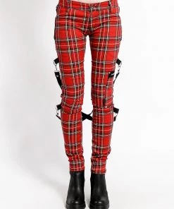 Trippnyc.com RED PLAID CHAOS PANT