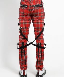 Trippnyc.com RED PLAID CHAOS PANT