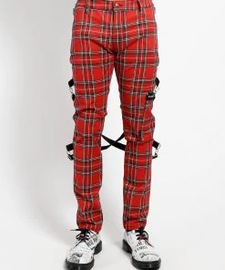 Trippnyc.com RED PLAID CHAOS PANT