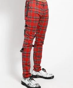Trippnyc.com RED PLAID CHAOS PANT