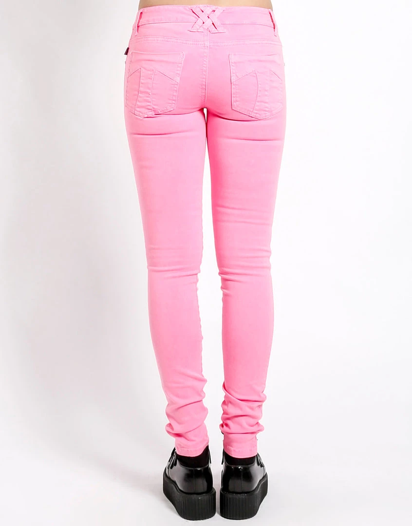 Trippnyc.com T-BACK JEAN NEON PINK Women 4 Trippnyc.com T-BACK JEAN NEON PINK Women