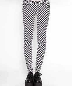 Trippnyc.com T-BACK JEAN CHECKERBOARD Women