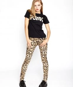 Trippnyc.com T-BACK JEAN NATURAL LEOPARD Women