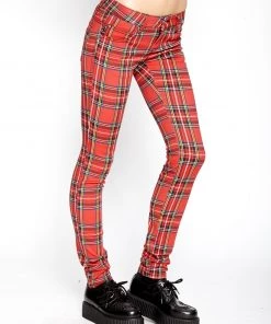 Trippnyc.com T-BACK JEAN RED PLAID