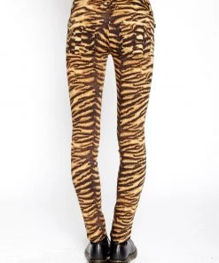 Trippnyc.com Women T-BACK JEAN NATURAL TIGER