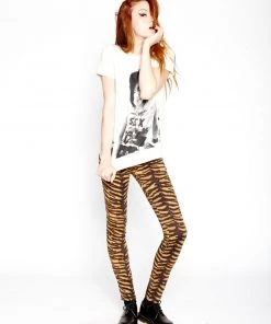 Trippnyc.com Women T-BACK JEAN NATURAL TIGER