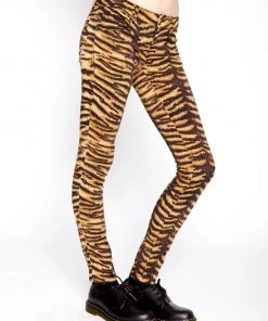 Trippnyc.com Women T-BACK JEAN NATURAL TIGER
