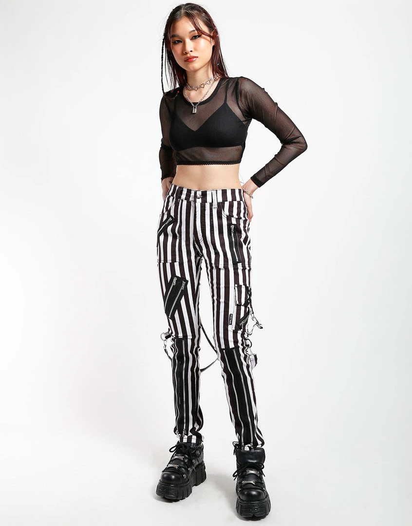 Trippnyc.com Women CLASSIC SLIM LEG BONDAGE PANT MEDIUM STRIPE 2 Trippnyc.com Women CLASSIC SLIM LEG BONDAGE PANT MEDIUM STRIPE