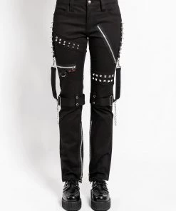 Trippnyc.com Women STUDDED BONDAGE PANT