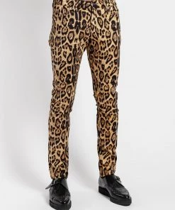 Trippnyc.com Men LEOPARD ROCKER JEAN