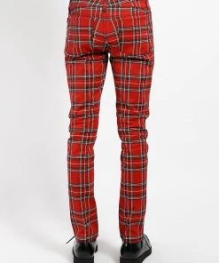 Trippnyc.com ROCKER JEAN RED TARTAN
