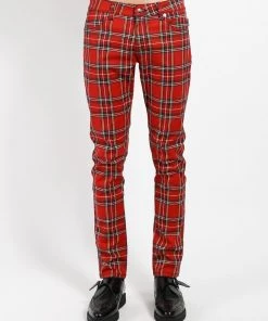 Trippnyc.com ROCKER JEAN RED TARTAN