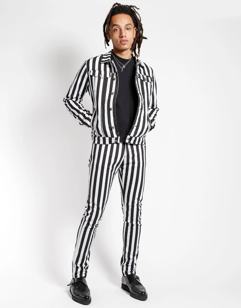 Trippnyc.com MEDIUM STRIPE TRUCKER JACKET 2 Trippnyc.com MEDIUM STRIPE TRUCKER JACKET