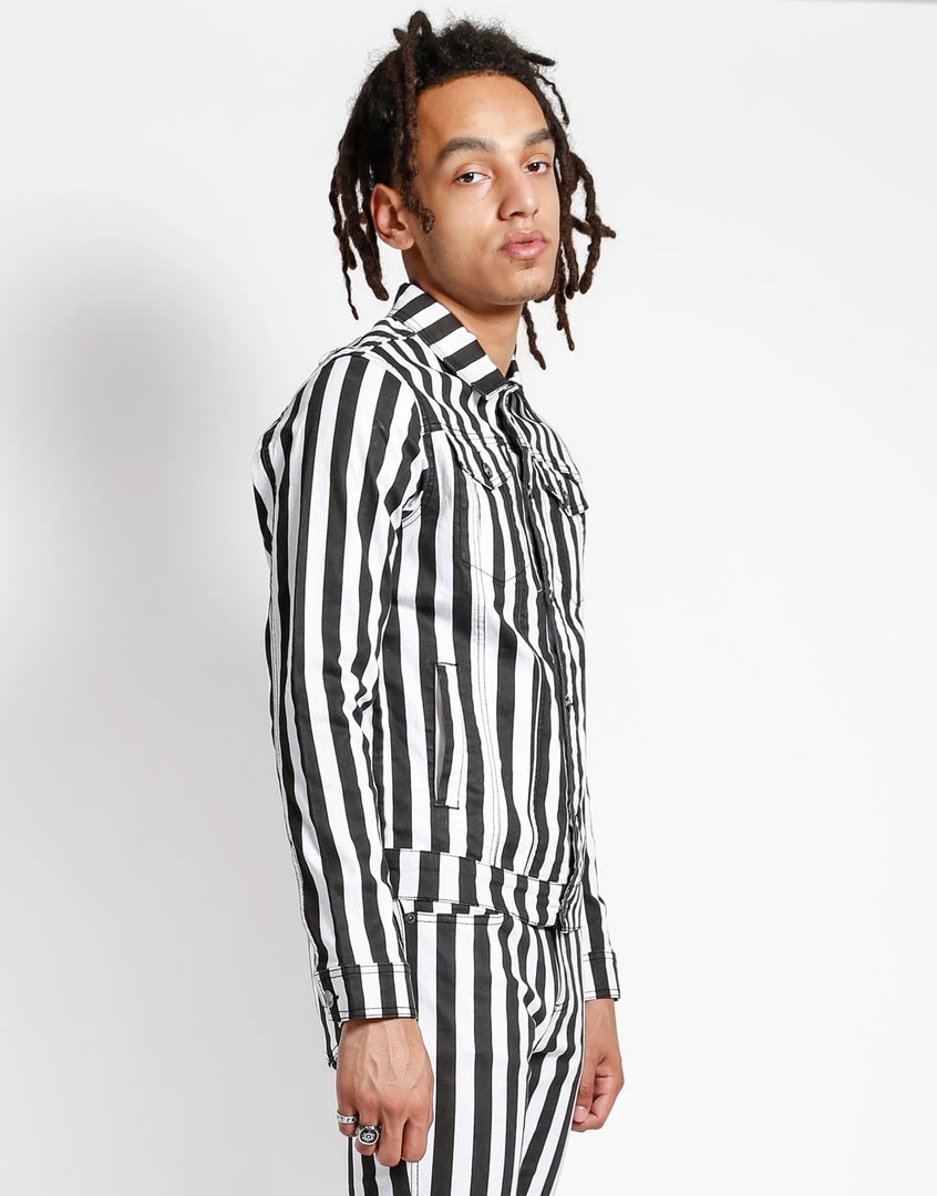 Trippnyc.com MEDIUM STRIPE TRUCKER JACKET 3 Trippnyc.com MEDIUM STRIPE TRUCKER JACKET