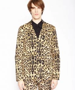 Trippnyc.com LEOPARD TOP CAT BLAZER Men
