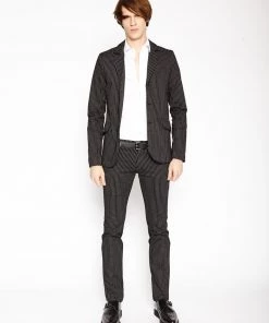 Trippnyc.com Men PINSTRIPE TOP CAT BLAZER