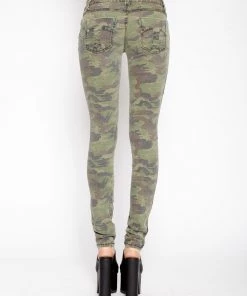 Trippnyc.com Women RIPPED CAMO SKINNY