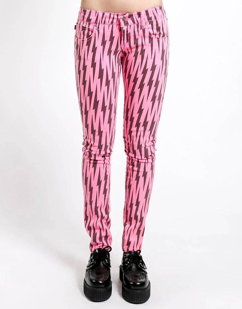 Trippnyc.com NEON PINK BOLT SKINNY Women 1 Trippnyc.com NEON PINK BOLT SKINNY Women