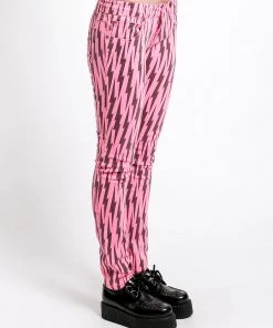 Trippnyc.com NEON PINK BOLT SKINNY Women 6 Trippnyc.com NEON PINK BOLT SKINNY Women