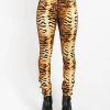 Trippnyc.com HIGH WAIST T-BACK JEAN TIGER
