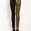 Trippnyc.com SPLIT SHINE JEAN GOLD Women