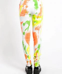 Trippnyc.com Women WHITE PAINT SPLATTER SKINNY