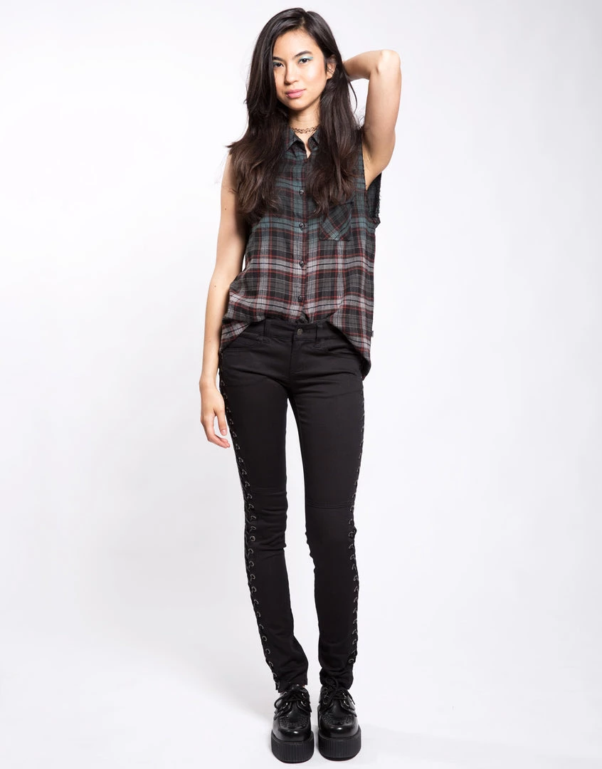 Trippnyc.com SIDE LACE JEAN Women 2 Trippnyc.com SIDE LACE JEAN Women