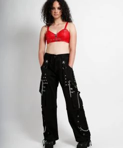 Trippnyc.com BUCKLE EXTRA CROP TOP