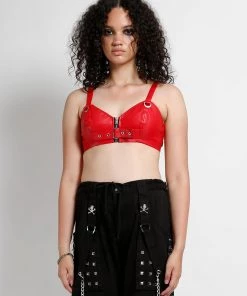 Trippnyc.com BUCKLE EXTRA CROP TOP